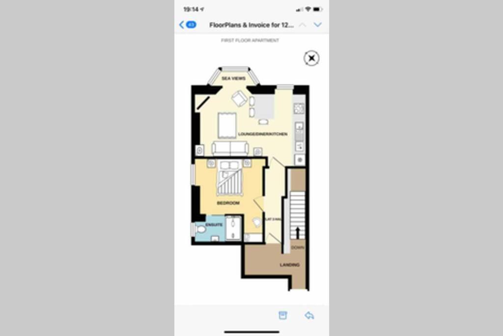 Spacious 1 Bedroom Apartment With Sea Views Newquay  Luaran gambar